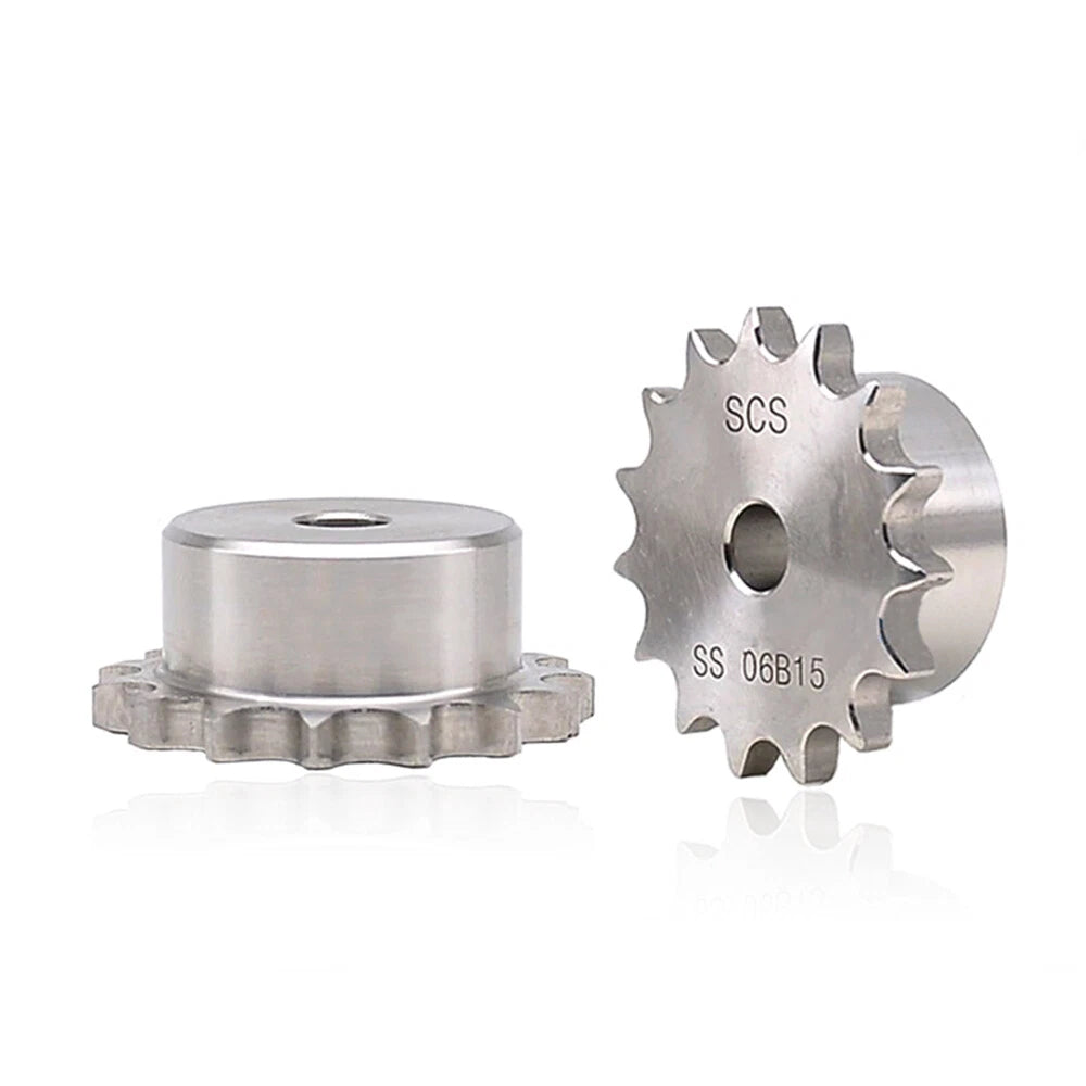 Pitch 3/8" to 3/4" Stainless Steel Sprockets 10T-30T for #35 - #60 Roller Chains