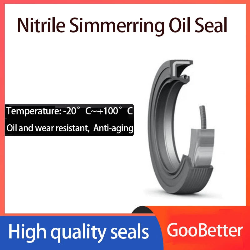 ID 17-22mm Lip Seal for TC Buna-N Skeleton Bearing — Oil, Water & Heat Resistant