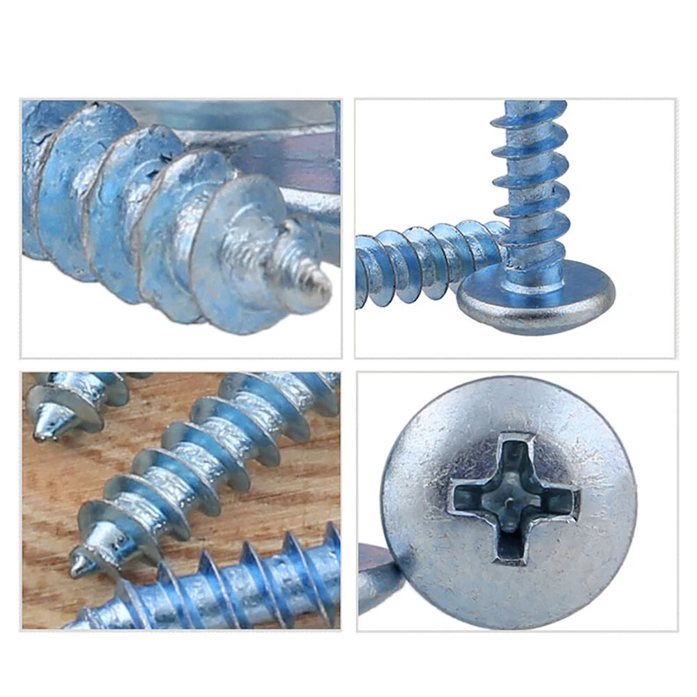 M4 M5 M6 Truss Head Self Tapping Screws – Bright Zinc Plated Carbon Steel