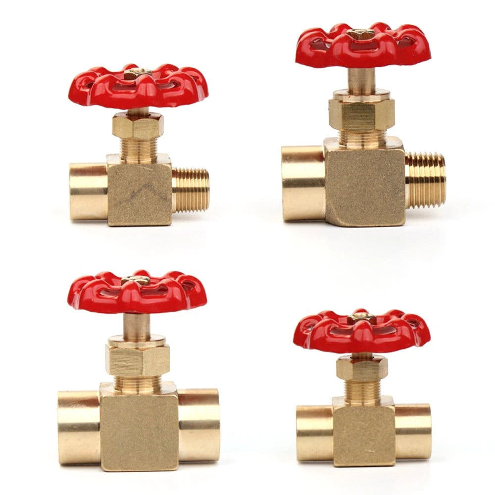 Brass Double Compression Fittings — Straight, 90° Elbow & Shut Off Valve