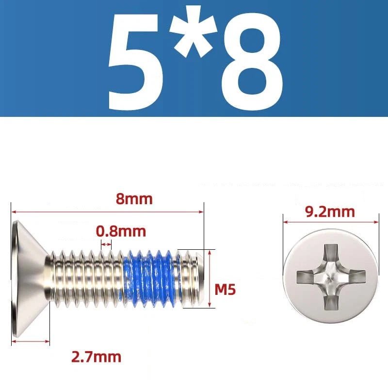 M1.2–M6 Phillips Flat Head Machine Screws | Carbon Steel | Black & Nickel Plated - HomeDIYer