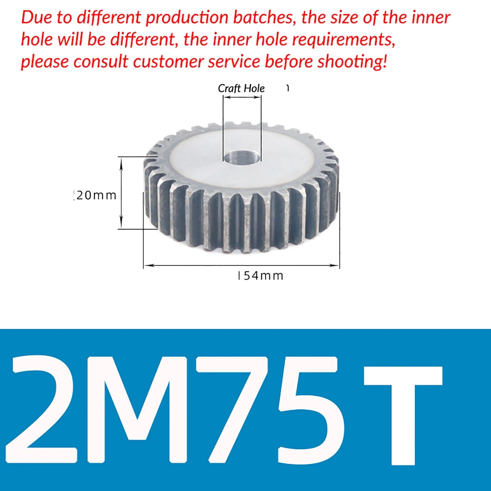 1/1.5/2 Mod 12T-150T Spur Gear 45# Steel Pinion Gear Thickn10-20mm Transmission