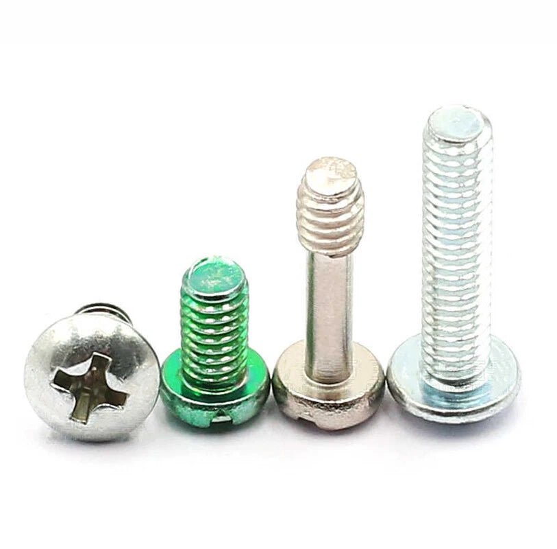 8 - 32 UNC Phillips Pan Head Machine Screws | Multi - Finish Zinc & Nickel Plated - HomeDIYer