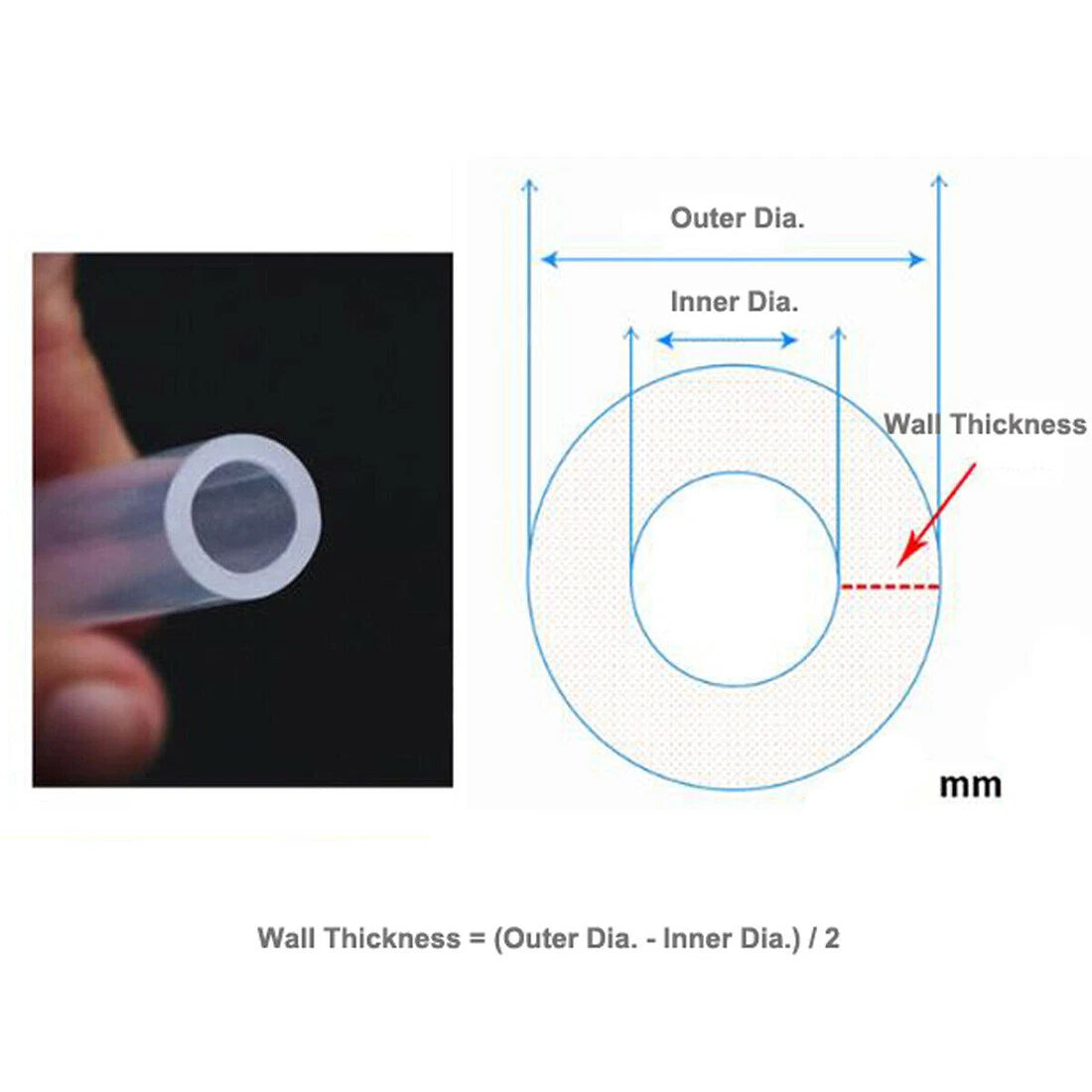 Clear Food Grade Silicone Tubing for Peristaltic Pump — ID 0.8–19mm