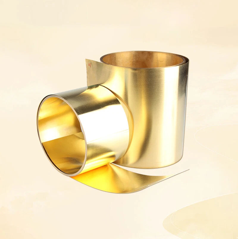 Brass Sheet Roll Metal Thin Foil Plate Pure Sheet Brass Coil Thicknes 0.02~0.5mm