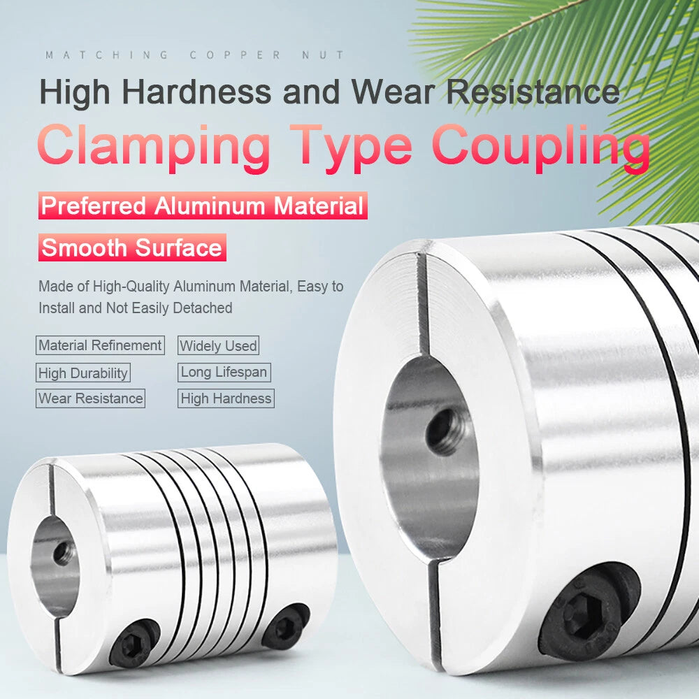 Inner Orifice 5-10mm Flexible Shaft Coupling Rigid Stepper Motor Coupler D20*L25