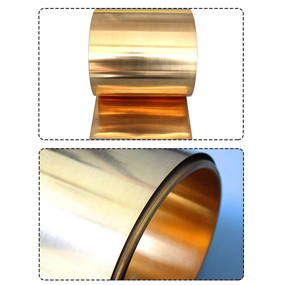 Beryllium Copper Sheets 200x200mm BeCu Foils Plate Panel Strips Thick 0.08-1.2mm