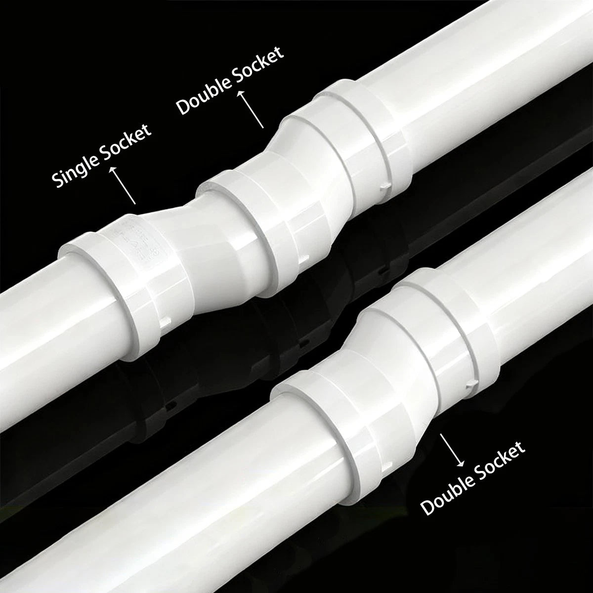 PVC Equal Offset Connectors Adapter Metric Plumbing Fittings For Water Pipe