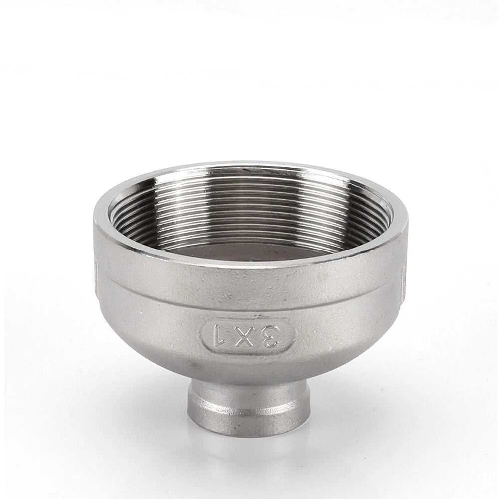 BSP Female Threaded Pipe Reducer Coupling — Stainless Steel A2, 1/2" to 4"