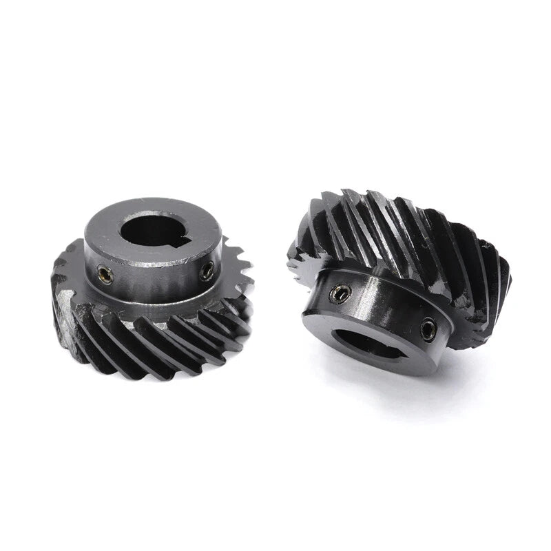 45# Steel Helical Gear 2 Mod 15 Teeth Blackened Pinion Transmission Gears