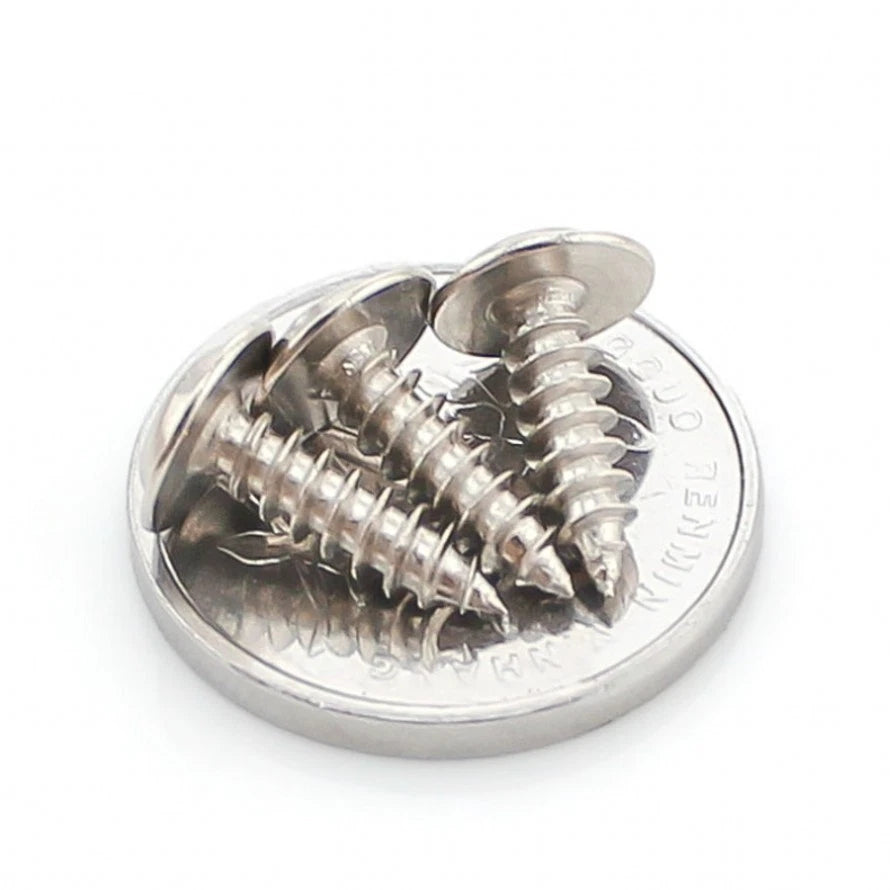 M1.7 M2 M2.3 M2.6 Round Head Washer Self Tapping Screws – Nickel Plated Carbon Steel