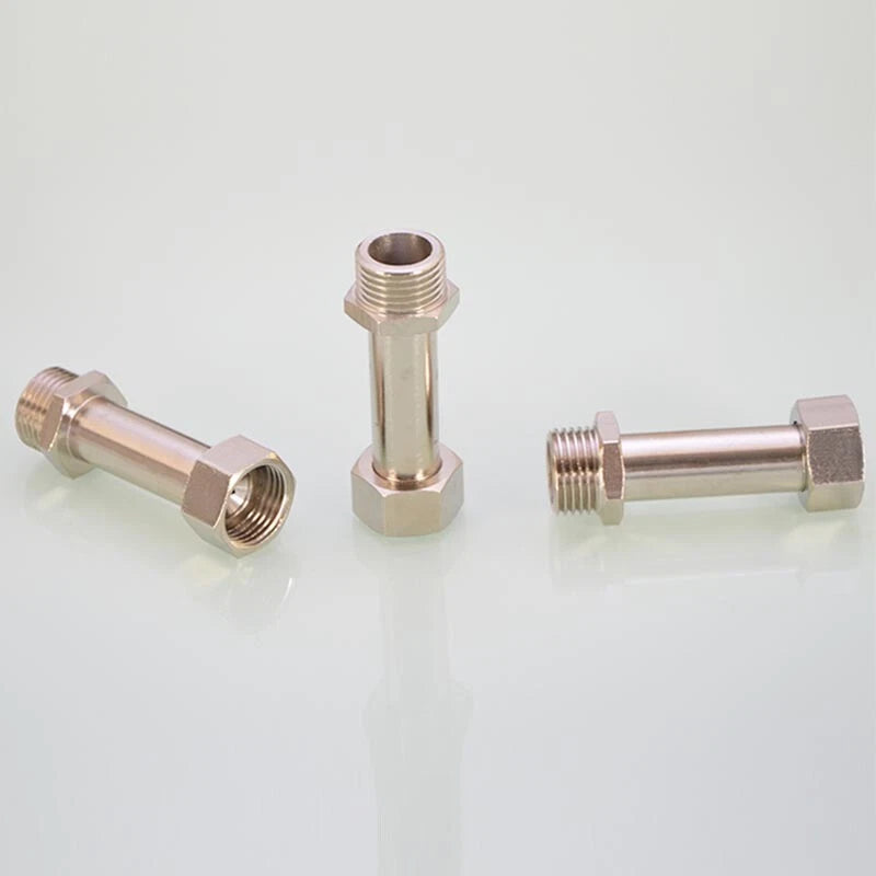 Brass BSP Extension Pipe Fitting — 1/2" & 3/4" Female/Male Thread Connector Adapter