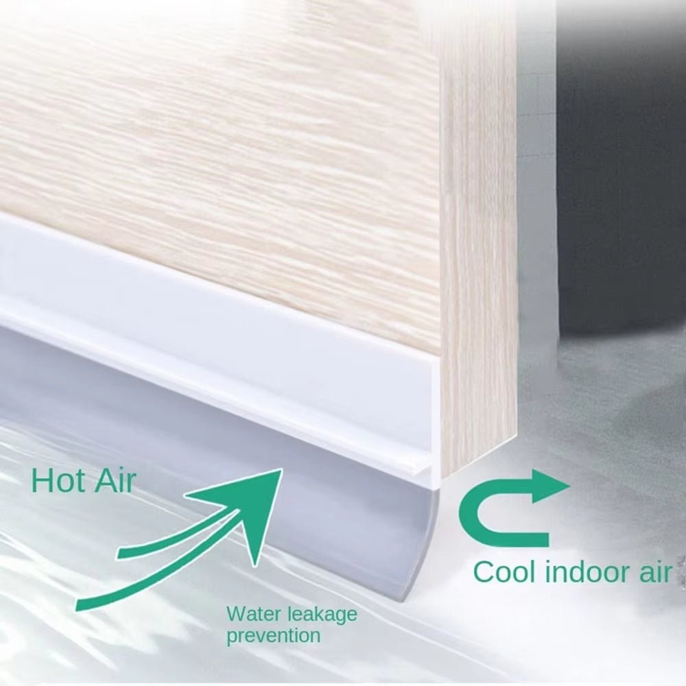 PVC Door Seal Strip Self Adhesive Door Draft Stopper Soundproof Weatherstrip Anti Collision Door Window Weather Stripping - HomeDIYer