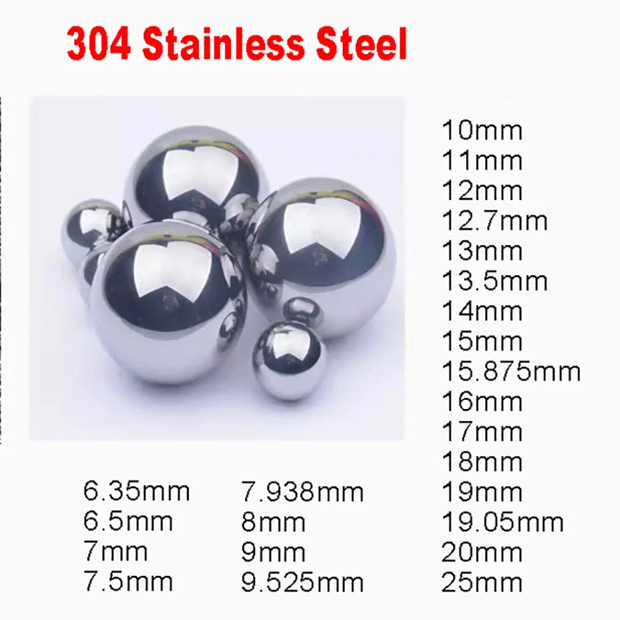 Precision 304 Stainless Steel Ball Bearing Bikes Replacement Bearings 6.35-25mm