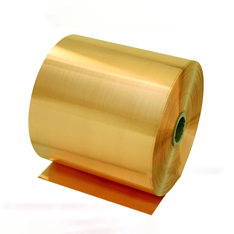Brass Sheet Roll Metal Foil Plate 0.1-1mm Thick, 10-200mm Width, 1000mm Length
