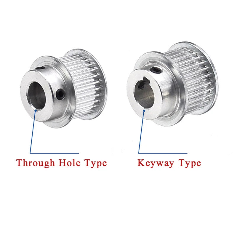 3M Timing Belt Pulley 20-38 Teeth BF/K Type Synchronous Wheel Bore 4mm-19mm