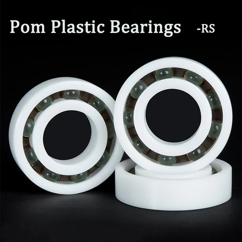 Pom Plastic Bearing-RS Deep Groove Ball Bearings Roller Bearings I.D:8mm-12mm