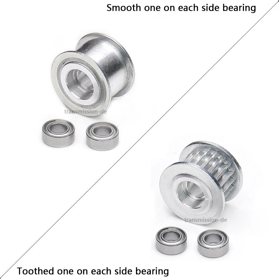 5M Timing Belt Smooth Tooth Idler Drive Pulley 18T Width 11/16/21/27 Bore 5-15m