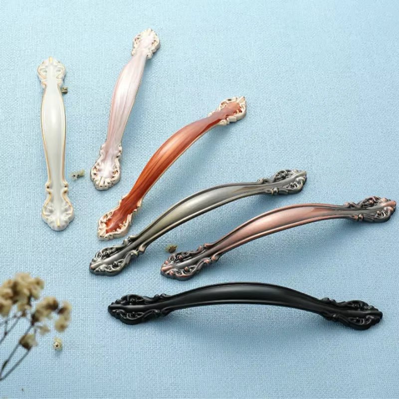 European Style Simple Zinc Alloy cabinet pulls 96 - 128mm Pull handle - HomeDIYer