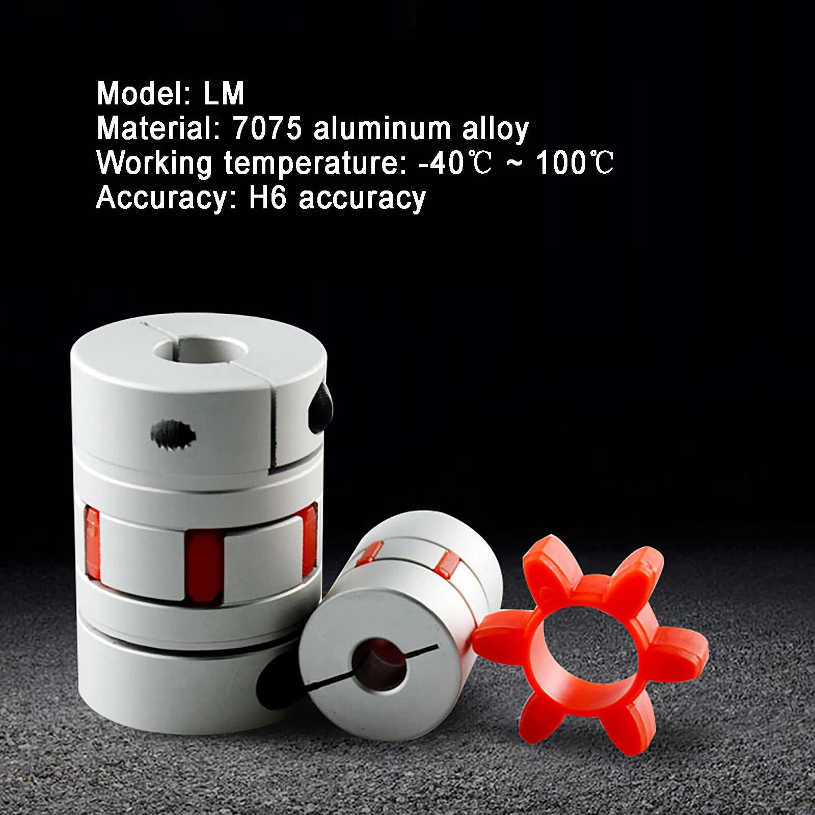 Aluminum CNC Shaft Coupler Flexible Plum Coupling Servo Motor All Bore Sizes