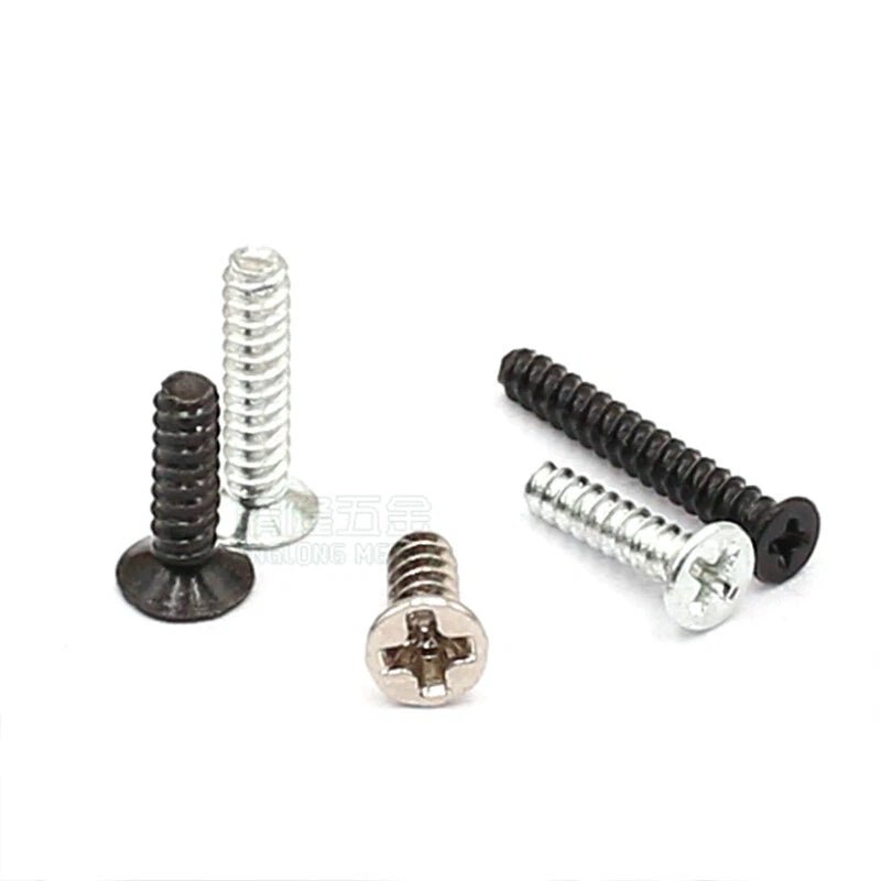 Phillips Countersunk Flat Head Machine Screws M1.2–M1.8 | Zinc & Nickel Plated - HomeDIYer