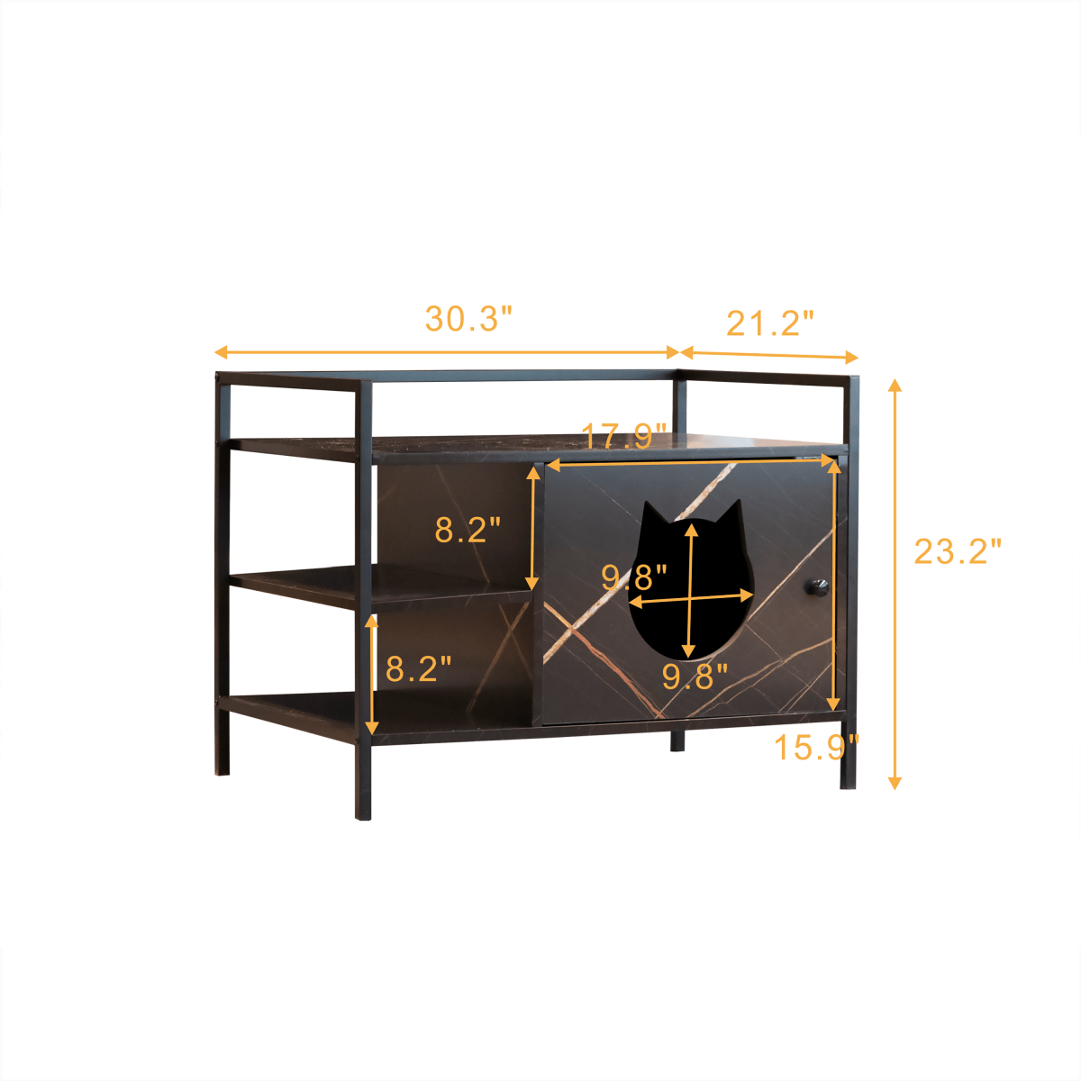 Cat Litter Box Furniture Hidden Litterbox Enclosures - HomeDIYer