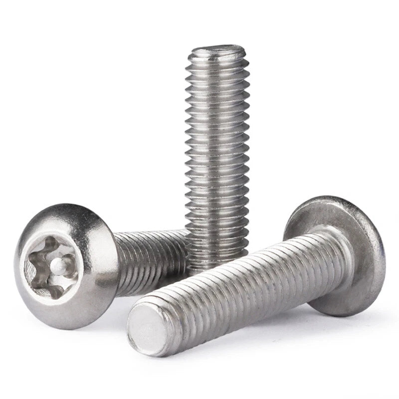 M3–M10 Tamper-Proof Torx Pan Head Screws – A2 Stainless Steel, Security Machine Bolts