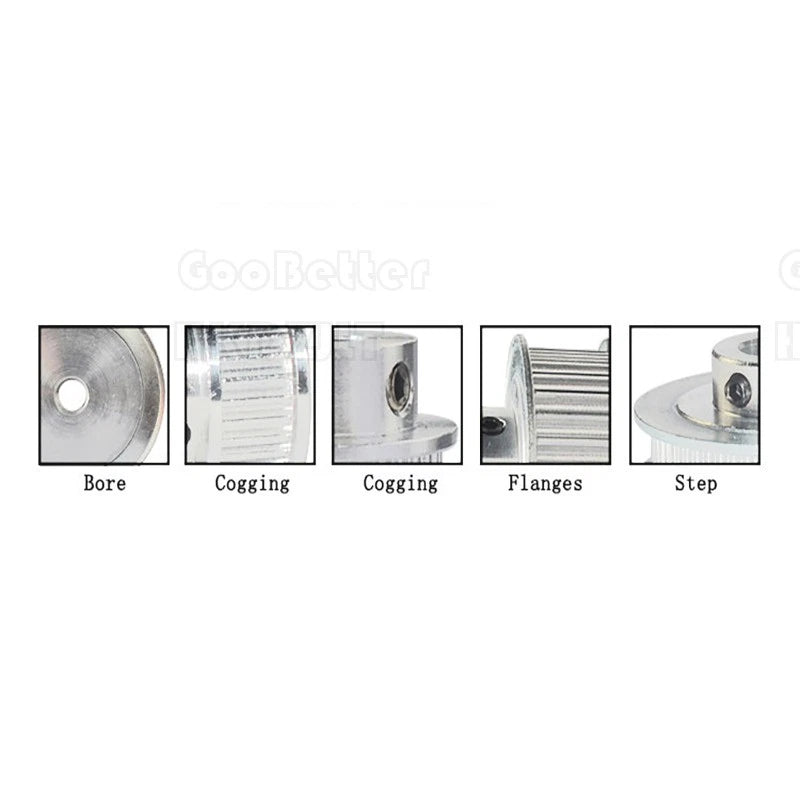 40 Tooth Synchronous Wheel GT2 Timing Belt Pulley for 10 mm Width Drive Belts