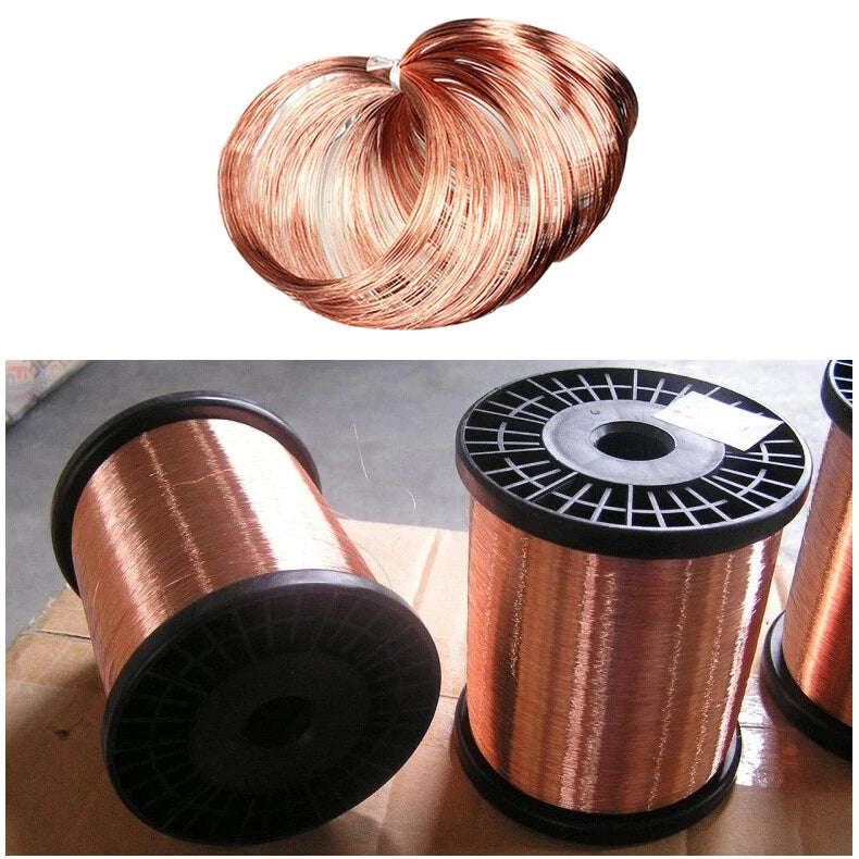 Copper Round Wire T2 Solid Red Copper Bare Line Ø 0.3/0.4/0.5/0.6/0.8/1/1.5~8mm