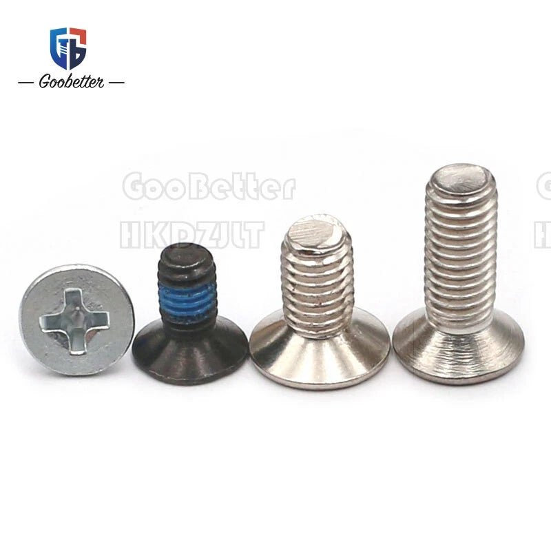 M3 Phillips Flat Head Machine Screws – Carbon Steel Countersunk Bolts, 3 mm to 15 mm - HomeDIYer