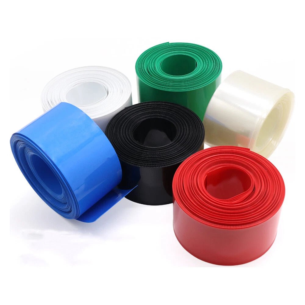 PVC Heat Shrink Tubing 91mm–170mm for Battery Pack Wrapping | 1 Meter - HomeDIYer