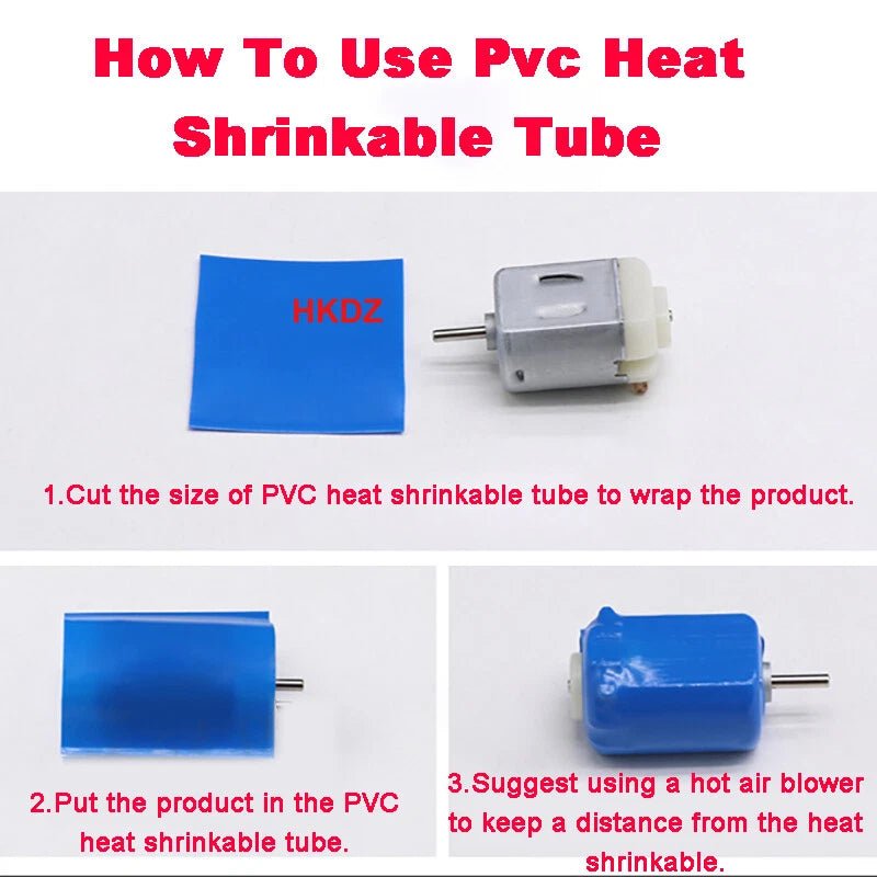 PVC Heat Shrink Tubing – Wide Flat Wrap for Battery Packs & Wire Insulation - HomeDIYer