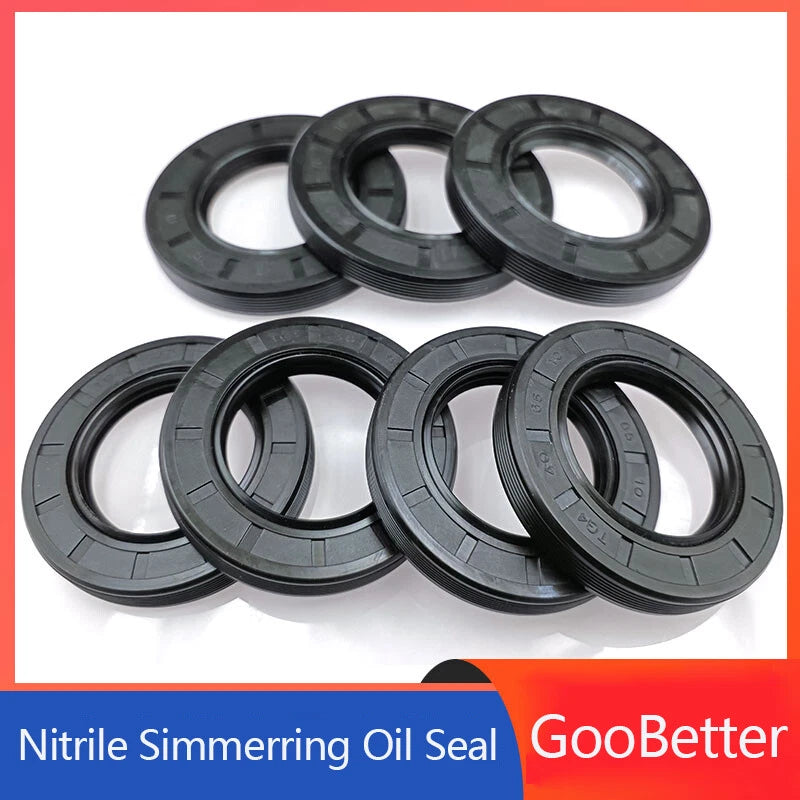 TC Nitrile Rubber Oil Seals ID 22–30mm | LIPR Double Lip for Bearings