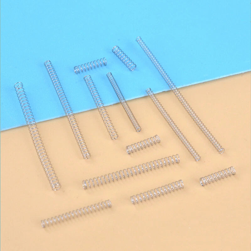 10Pcs Stainless Steel A2 Compression Pressure Springs Miniature Wire Dia 0.1mm