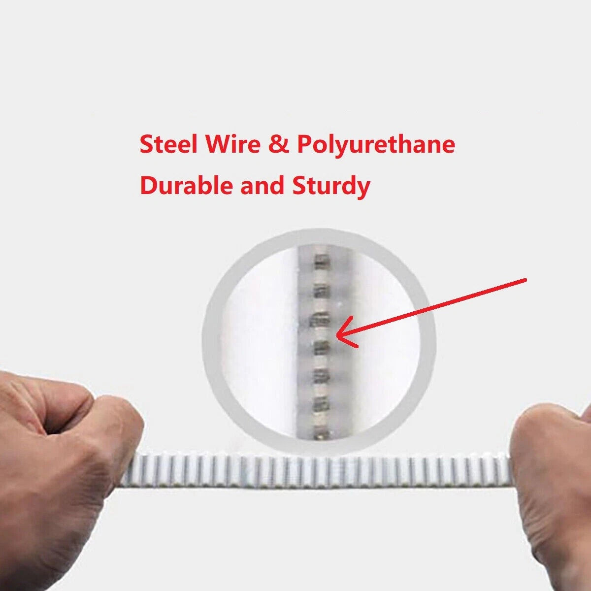 HTD 3M Closed Loop Timing Belt – 20mm Wide, PU + Steel, 3mm Pitch