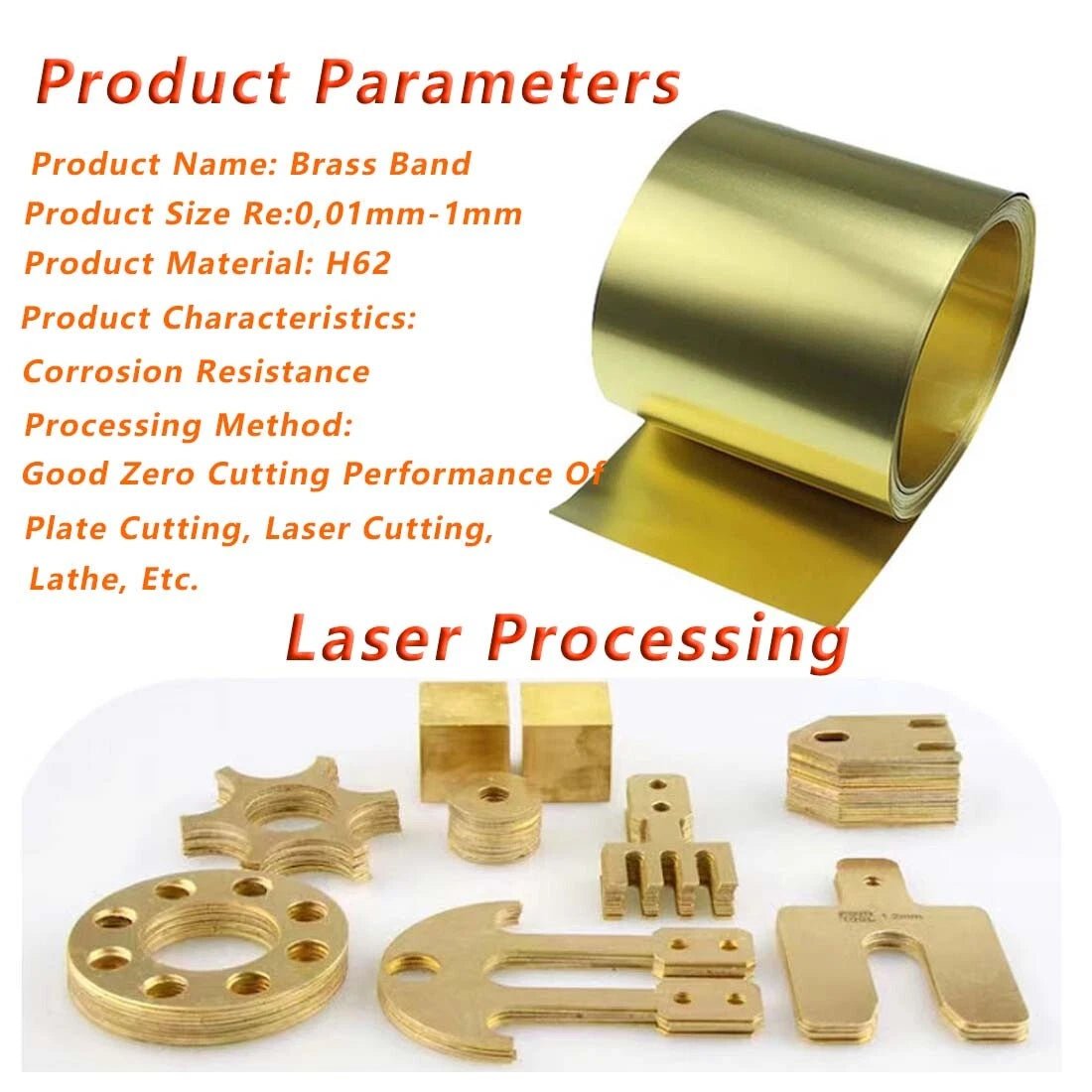 Brass Sheet Roll Metal Foil Plate Thick 0.01mm to 1mm Craft Model Train Metal - HomeDIYer