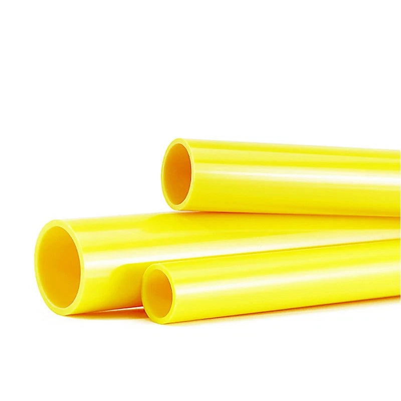 Yellow PVC Pipe Round Tube 20–50mm | Rigid Tubing 500mm | Aquarium & DIY