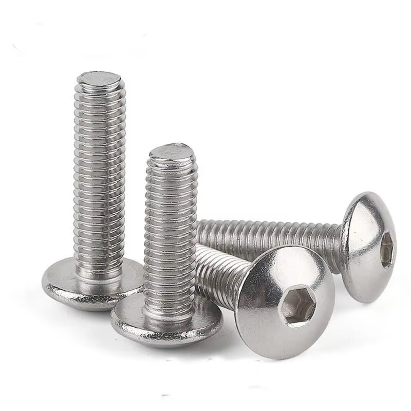 10Pcs 304 Stainless Steel Hexagon Hex Socket Button Head Screw Bolts M3 M4 M5 - HomeDIYer