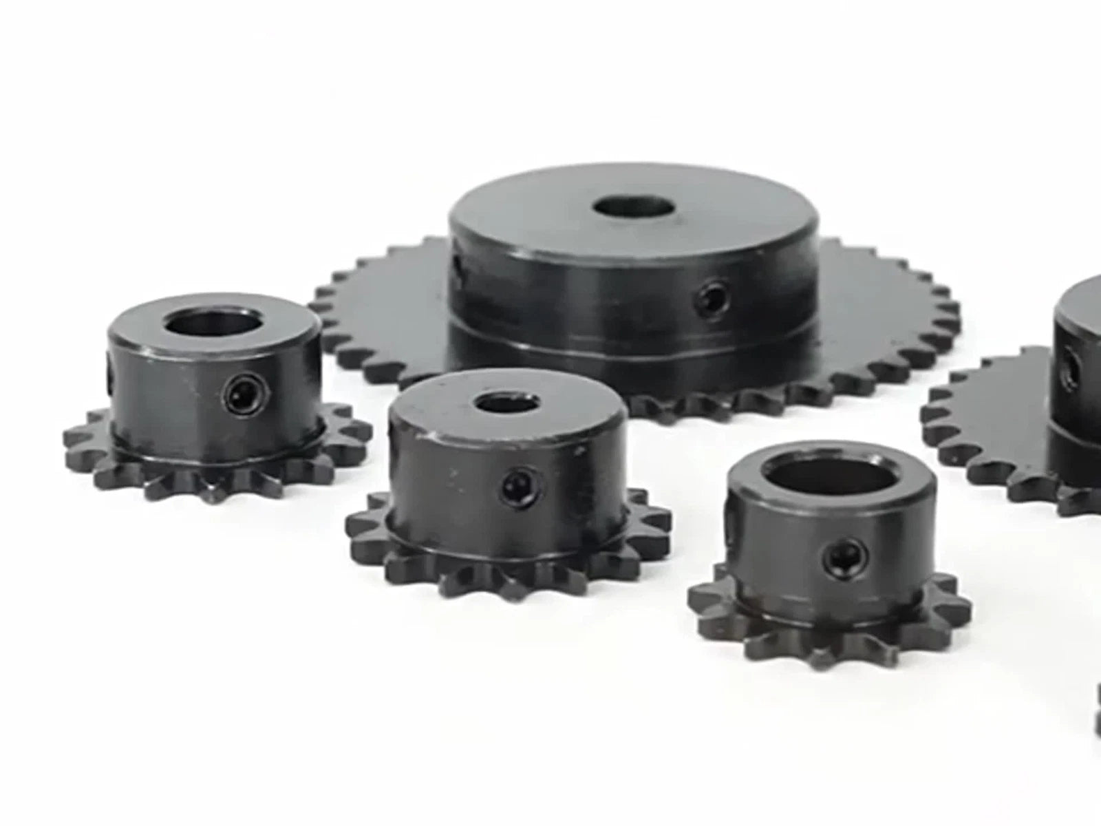 45#Steel Roller Chain Sprocket Wheel 04C Pitch 6.35mm 21~26 Teeth Bore 8~25mm