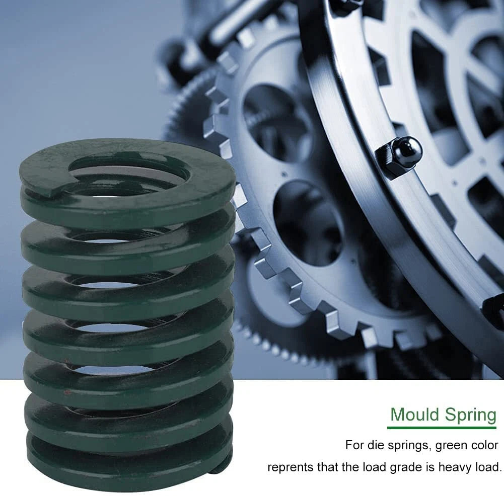 Green Heavy load Compression Die Spring 6-40mm Diameter & Up To 300mm Long
