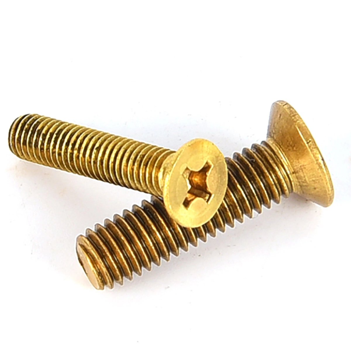 Brass Pozi Countersunk Machine Screws DIN 965 M2 - M8 Flat Head - HomeDIYer