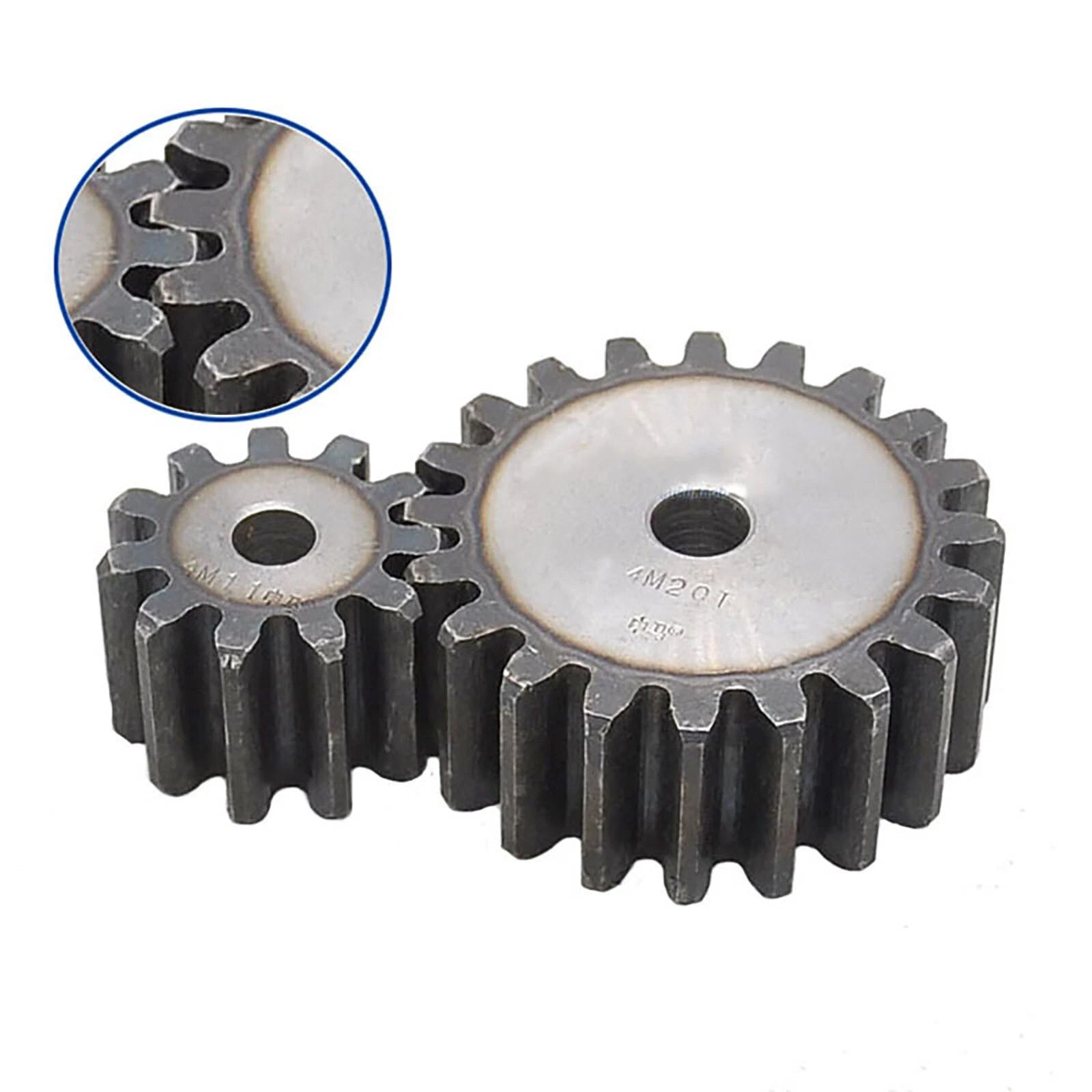 4-5 Module Spur Gear Pinion Gears 10T to 20T Metal Spur Transmission Steel #45