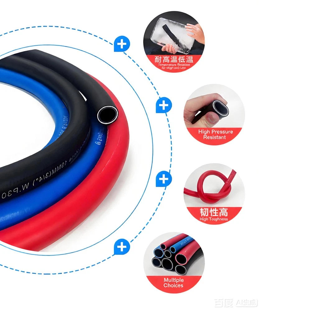 PVC Flexible Hose Pipe — Air Water Oil Fuel Petrol Tube, High Voltage Explosion-Proof