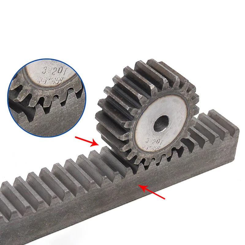 3 Mod 10-31 Teeth Spur Gears Transmission Gear Pinion Thickness 30mm 45# Steel