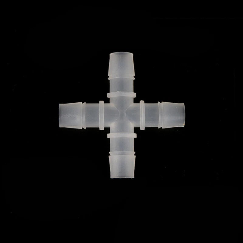 Plastic Hose Barb Connector — 3-Way, 4-Way & Hexagonal Fitting | Φ2.4–15.8mm