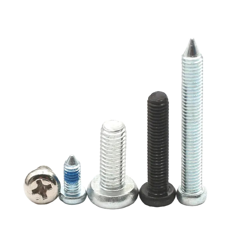Pan Head Round Head Machine Screws Phillips Drive Bolts M3.5 M4 Carbon Steel