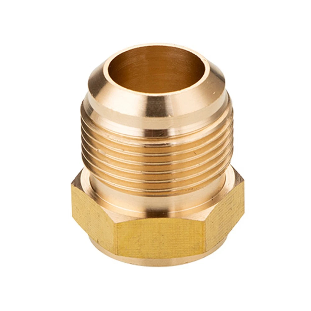 Brass Single Flare Fitting for Copper Refrigeration Tube — UNF Thread