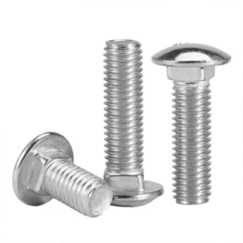 M8 M10 M12 Carriage Bolts – A2-70 Stainless Steel Cup Square Domed Screws