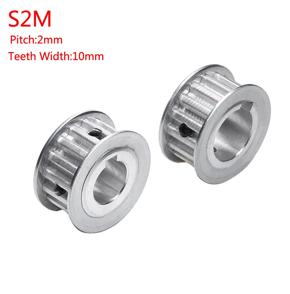 S2M Timing Belt Pulleys 26-80Teeth Pitch 2mm AF-type With Keyway Width 11mm