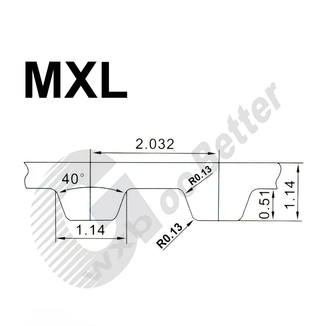 MXL Closed Loop Timing Belt 6mm Wide | 200MXL–272MXL | Precision Synchronous Drive